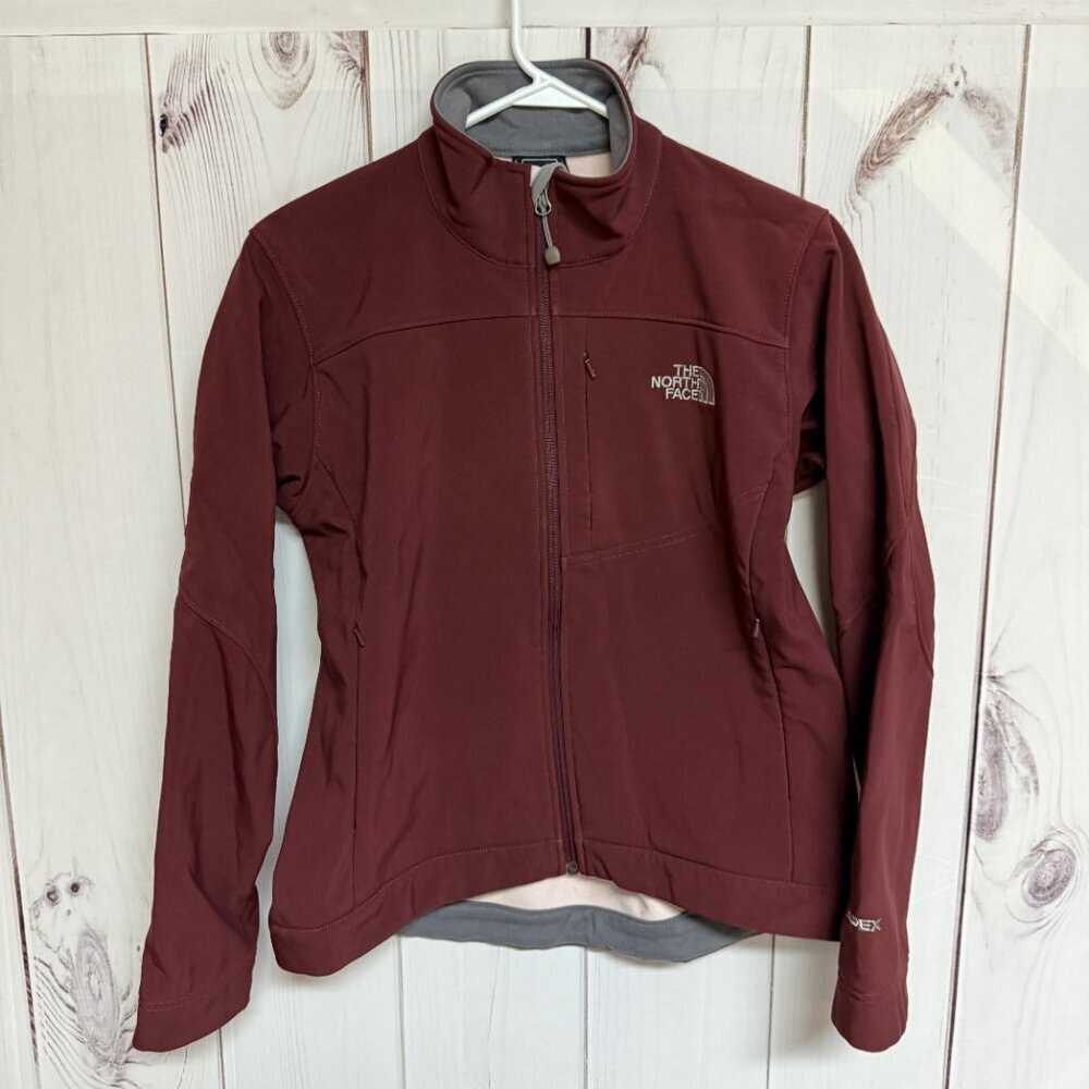 The North Face Apex Softshell Jacket Women’s‎ Medium Dark Burgundy EUC